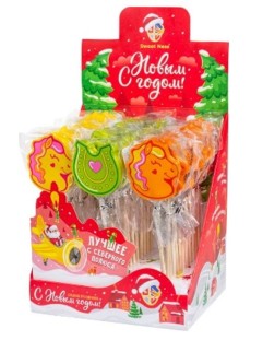 Карамель леденцовая "Подкова и пони", 15г х 36шт (манго, маракуйя, экзотик)