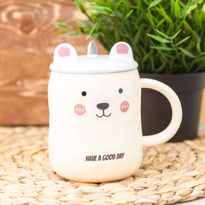 Кружка "Cute bear" yellow (450 мл) 