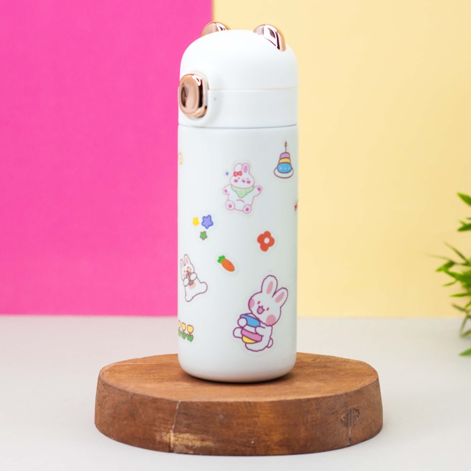 Термос DIY "BEAR + наклейки" (350мл) mix color