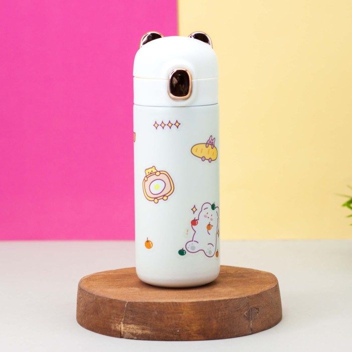 Термос DIY "BEAR + наклейки" (350мл) mix color 