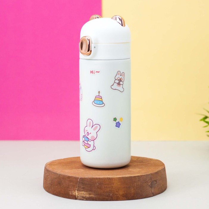 Термос DIY "BEAR + наклейки" (350мл) mix color 