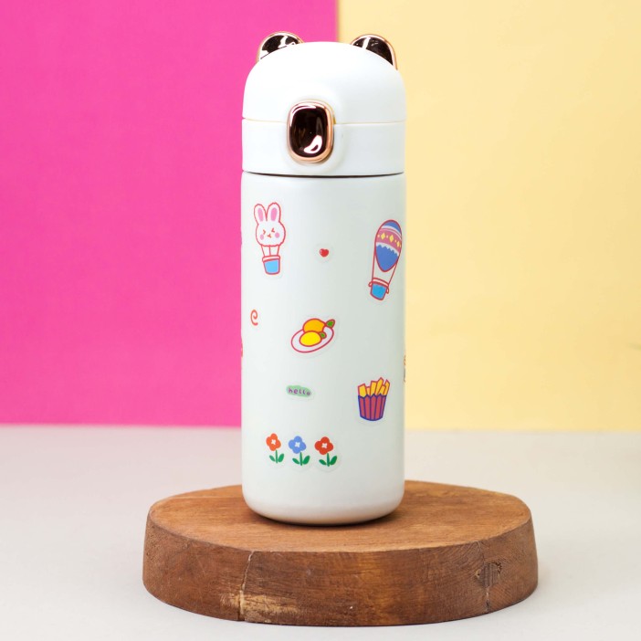 Термос DIY "BEAR + наклейки" (350мл) mix color 