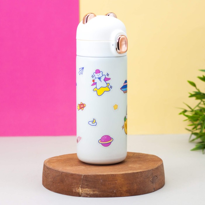 Термос DIY "BEAR + наклейки" (350мл) mix color 