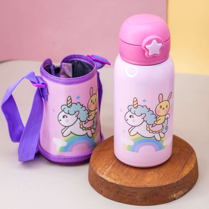 Термос "Cute unicorn", pink (550 ml) 