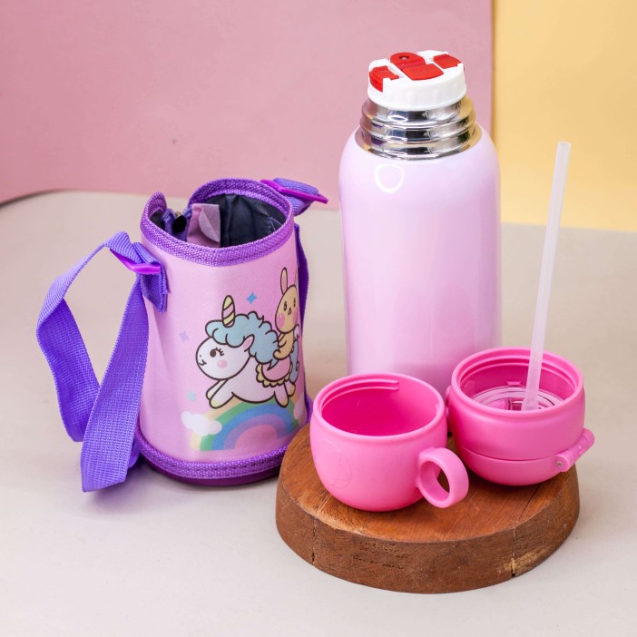 Термос "Cute unicorn", pink (550 ml) 