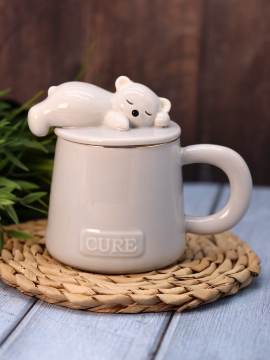 Кружка «Cure bear», grey (390 мл) 