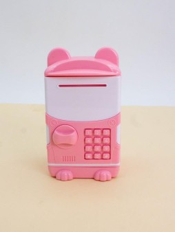 Копилка-сейф "Cute animal", pink (14x8 см)