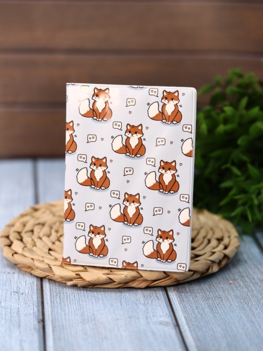 Обложка для паспорта Аниме «Many fox love», плотность 560 мкм 