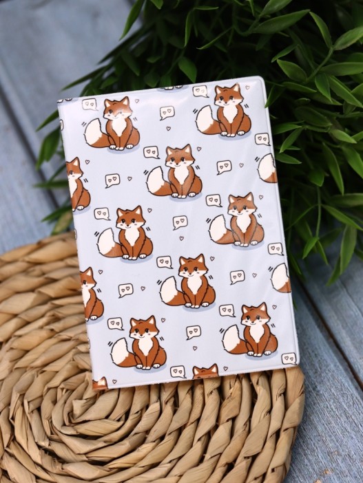 Обложка для паспорта Аниме «Many fox love», плотность 560 мкм 