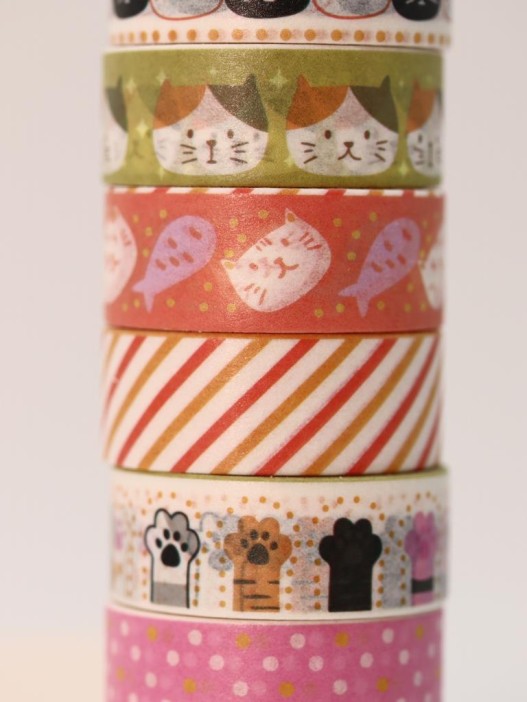 Набор декоративного скотча 10 шт. &quot;Cat life&quot; , mix (1.5см*2м) 