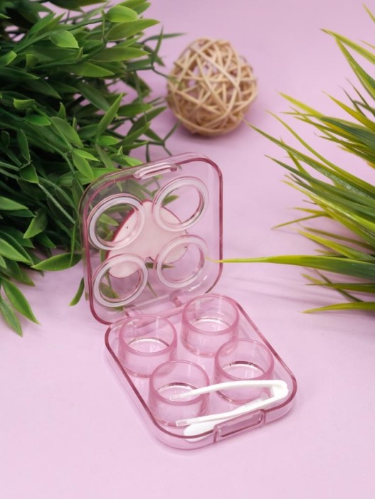 Контейнер для линз «Heart», pink 