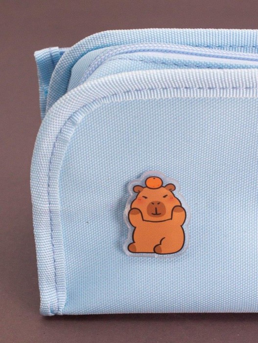 Значок акриловый iLikeGift "Капибара и апельсин" 