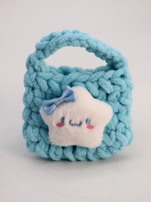 Сумочка для наушников &quot;Star&quot;, blue (11.5*9.5 см) 