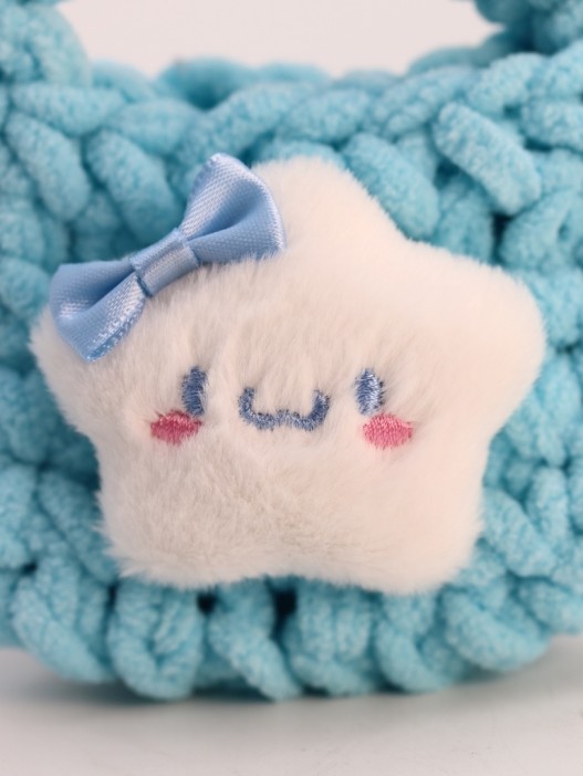 Сумочка для наушников &quot;Star&quot;, blue (11.5*9.5 см) 