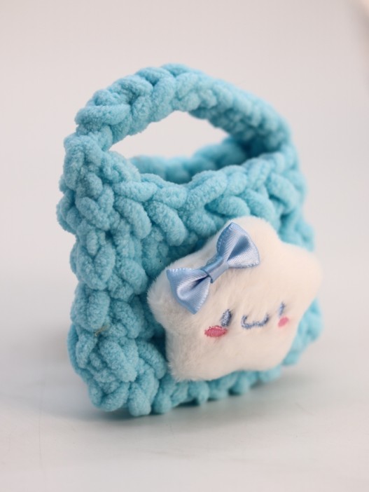 Сумочка для наушников &quot;Star&quot;, blue (11.5*9.5 см) 