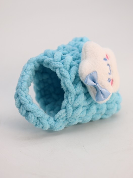 Сумочка для наушников &quot;Star&quot;, blue (11.5*9.5 см) 