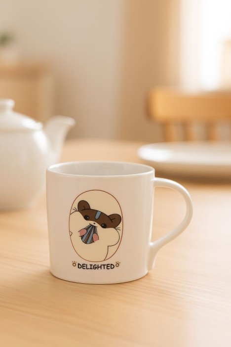 Кружка «Delighted hamster», brown (360 ml) 