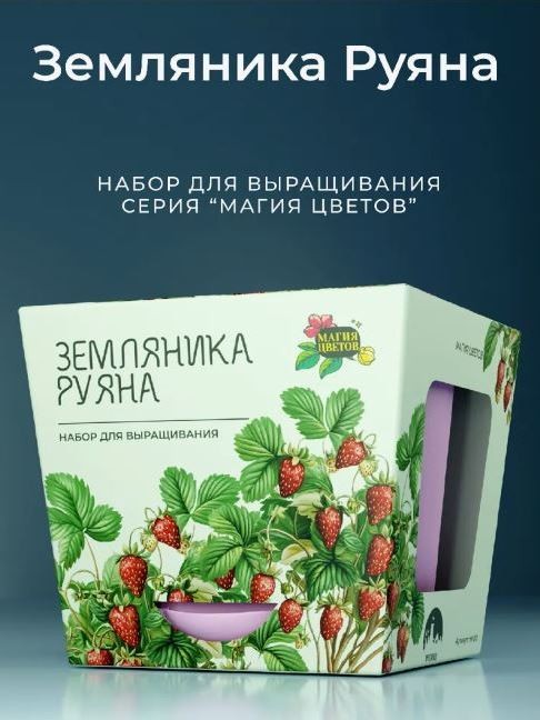 Набор для выращивания растений &quot;Магия Цветов&quot;, &quot;Земляника Руяна&quot; 
