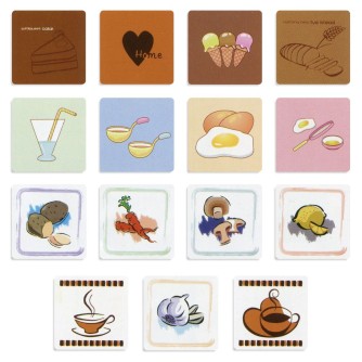 Набор стикеров 5 шт "Кухня" (7*7 см), микс