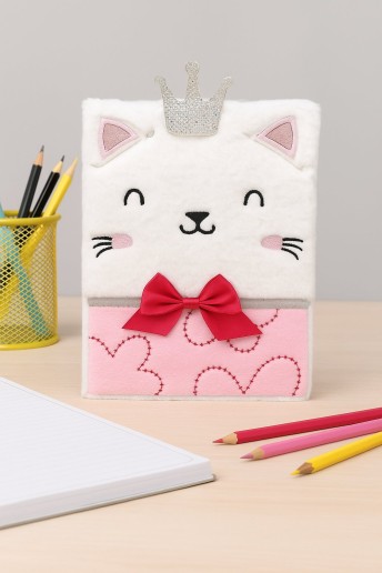 Блокнот плюшевый «Princess Meow» (21,5*14,5 см)