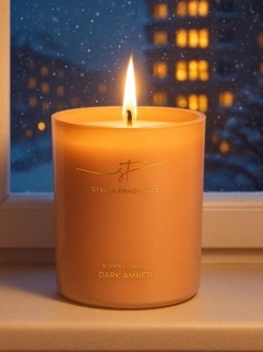 Свеча Stella Fragrance &quot;Dark Amber&quot; 160 гр