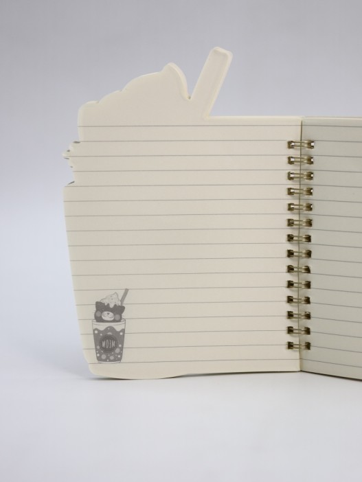 Блокнот на спирали (B6) &quot;Kitten cocktail ice cream&quot;, green (13*18) 