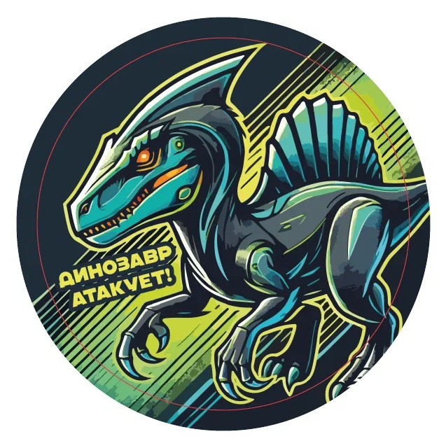 Подставка под горячее iLikeGift «Динозавры атакуют!», 9 см 