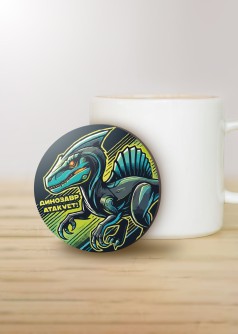 Подставка под горячее iLikeGift «Динозавры атакуют!», 9 см