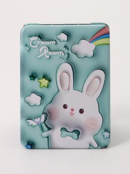Зеркало "Cartoon rabbit", green
