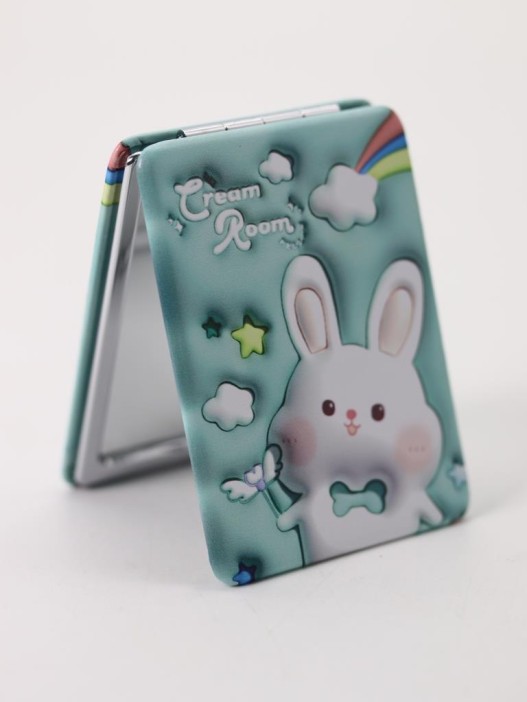 Зеркало "Cartoon rabbit", green 