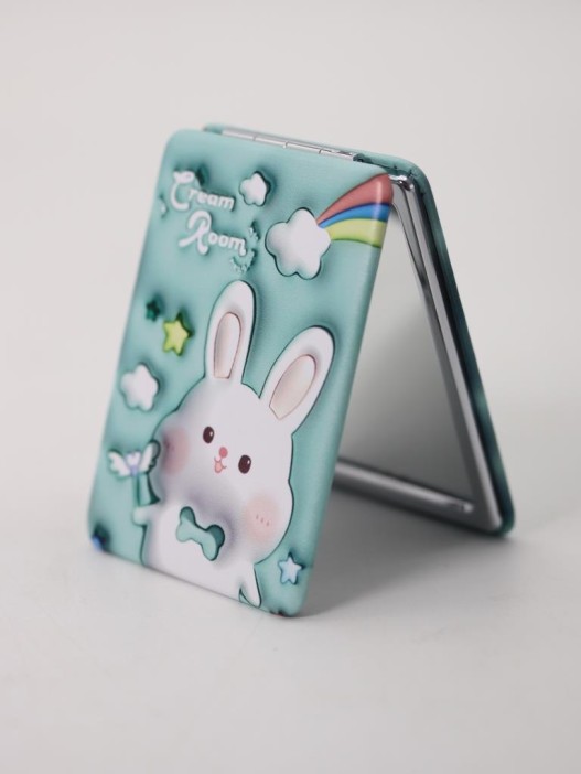 Зеркало "Cartoon rabbit", green 