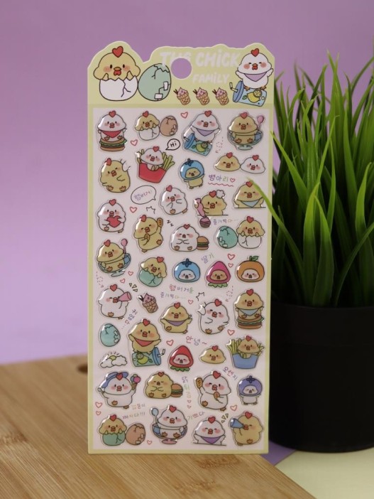 Наклейки объемные "Wind-up duck" (20,5*9 см) 