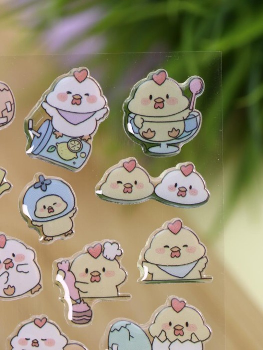 Наклейки объемные "Wind-up duck" (20,5*9 см) 