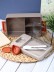 Ланчбокс &quot;Tasty food&quot;, orange-grey (ложка+вилка), 1100 мл 