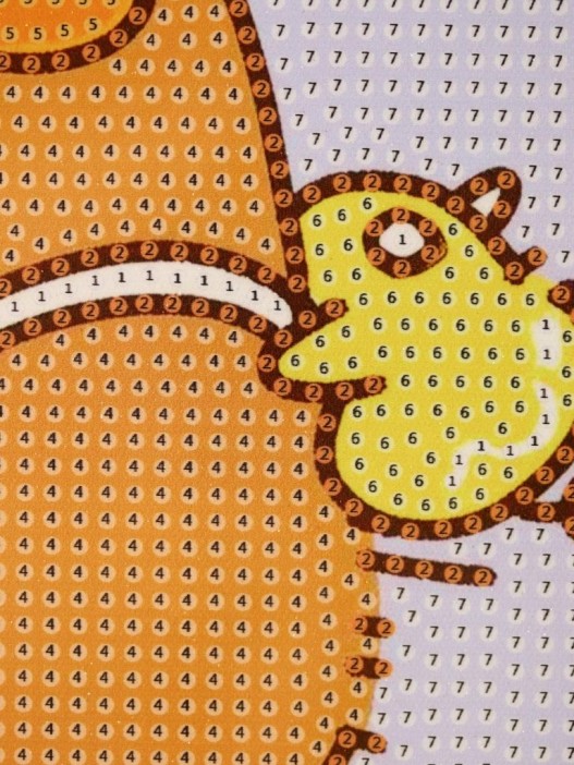 Алмазная мозаика на подрамнике Draw Me! «Capybara on a scooter», (20*20 см) 