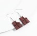 Серьги акриловые GIRLY &quot;A piece of chocolate&quot; 