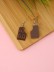 Серьги акриловые GIRLY &quot;A piece of chocolate&quot; 