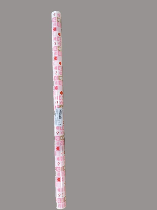 Упаковочная бумага &quot;Сердечки&quot; (0,71*10 м) 