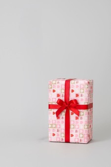 Упаковочная бумага "Сердечки" (0,71*10 м)