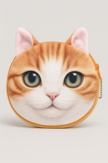 Кошелёк плюшевый &quot;Red cat&quot;, red (11*10 см)
