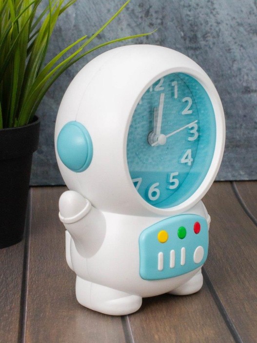Часы-будильник «Cheerful cosmonaut», blue (14,5х11,5 см) 