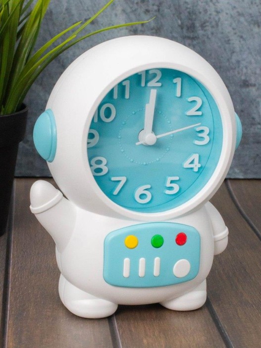 Часы-будильник «Cheerful cosmonaut», blue (14,5х11,5 см) 
