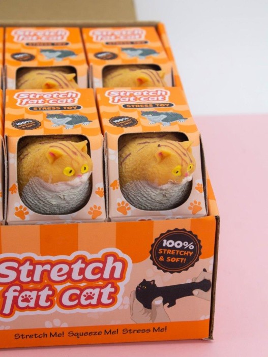 Мялка - антистресс «Fat cat», ginger 