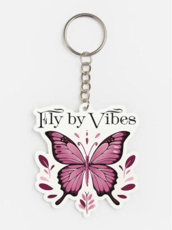 Брелок ECO из дерева iLikeGift «Fly by vibes»