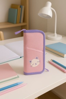 Пенал "Forest friends", pink (22.7*9.2 см)