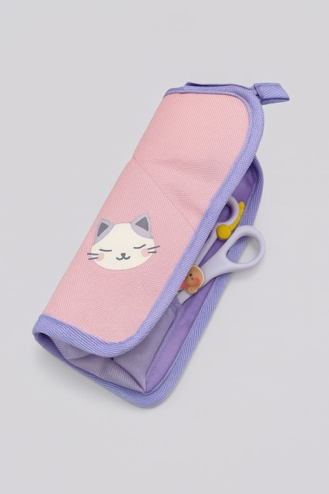 Пенал &quot;Forest friends&quot;, pink (22.7*9.2 см) 