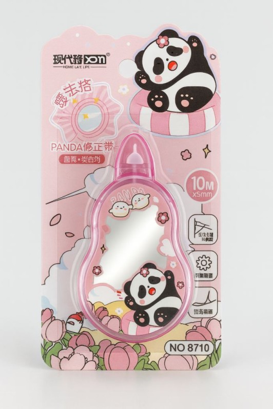 Корректор &quot;Panda with a flower&quot;, 10м*5мм, pink 