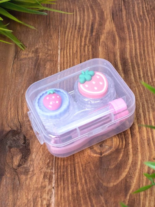 Контейнер для линз &quot;Fruits&quot;, strawberry 