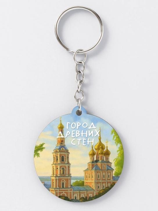 Брелок ЭКО из дерева iLikeGift "Нижний Новгород - город древних стен"