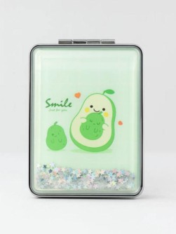 Зеркало-шейкер раскладное "Искорки авокадо" тройка (8*6 см)